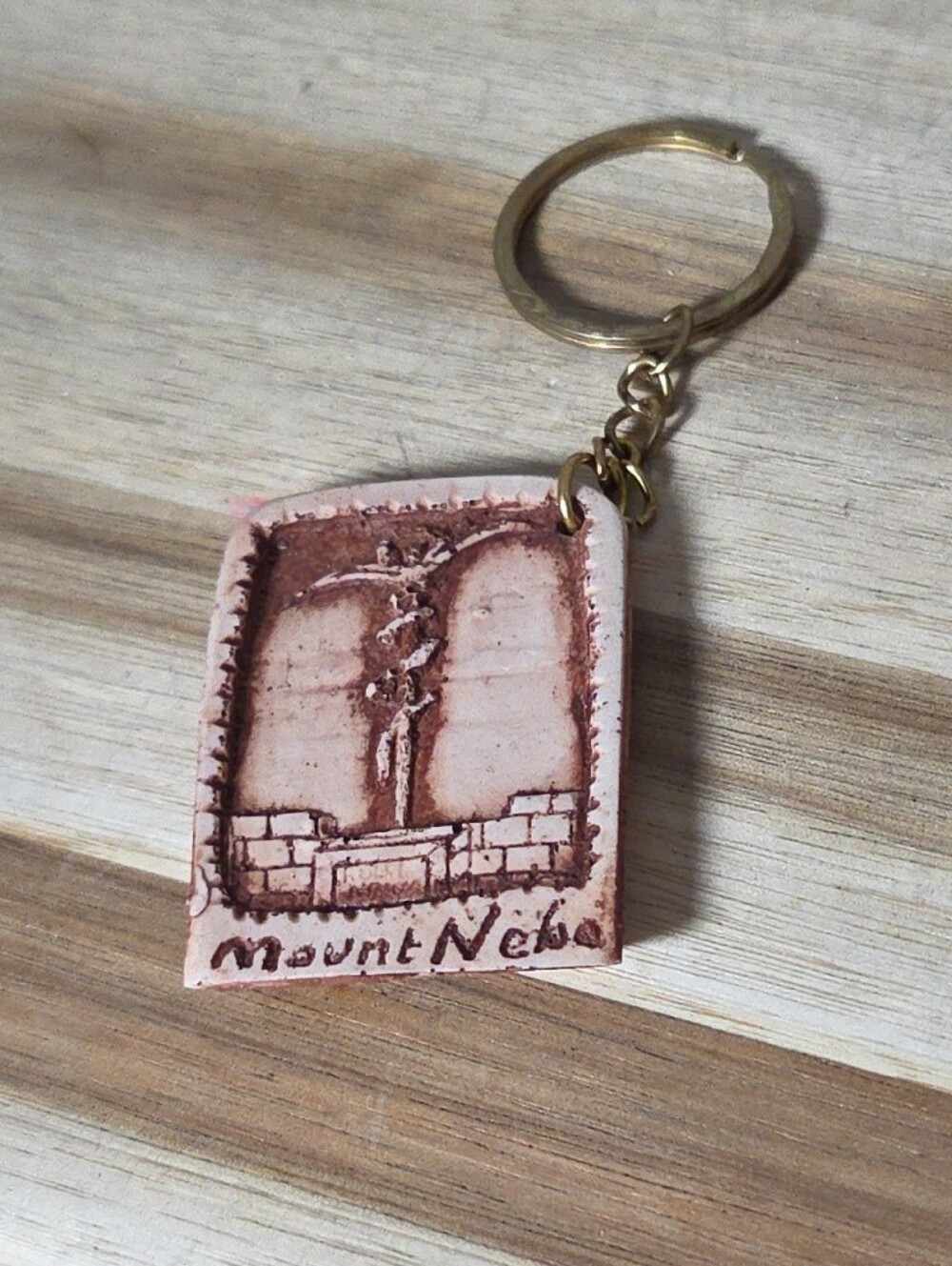 Western Jordan Mount Nebo Souvenir Ceramic Keyring Key Ring Keychain Travel Gift